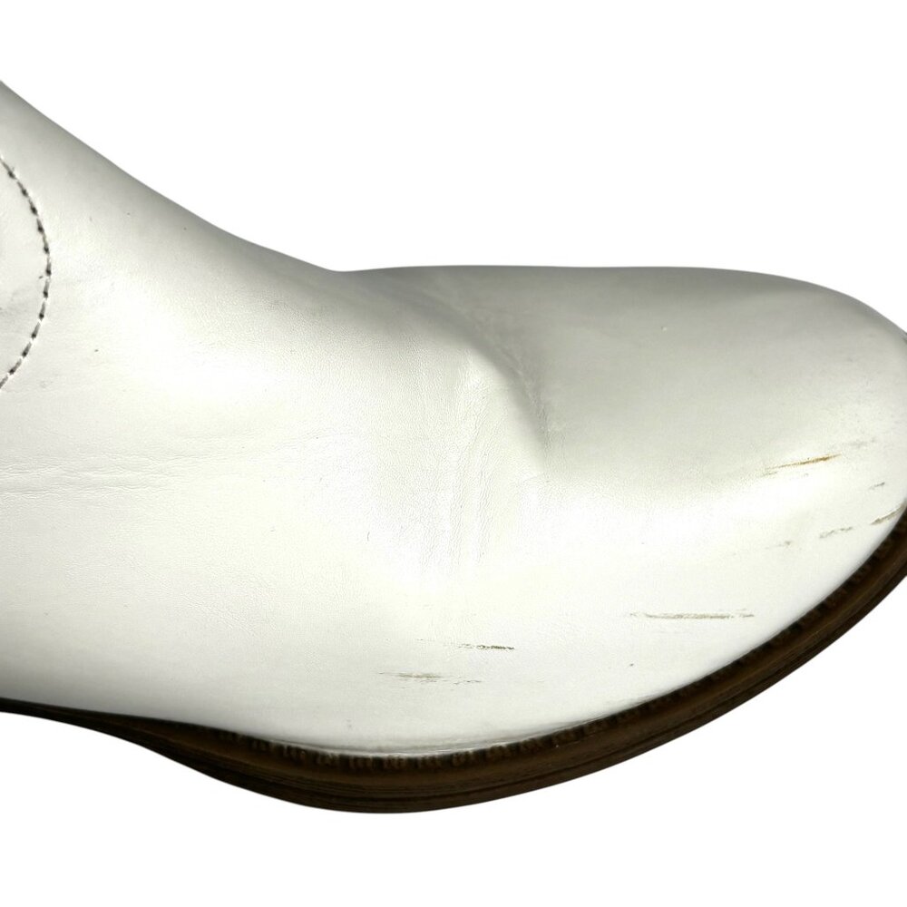 Madden Girls White Cowgirl Boots Sz 5 Western Rodeo Groovy Fun Festive Boho Glam - Picture 8 of 13